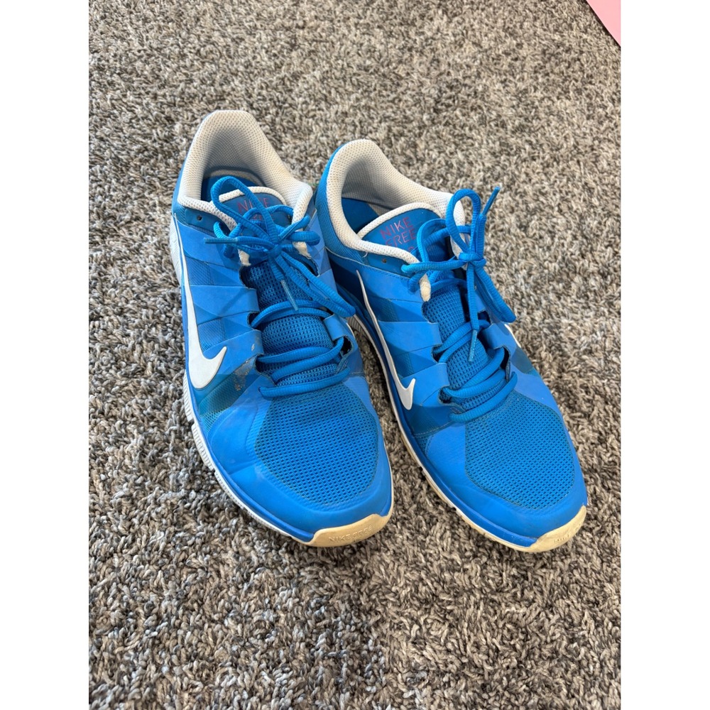 Nike Free 5.0 Mens Blue White Running Training Shoes 511018-414 Size 11